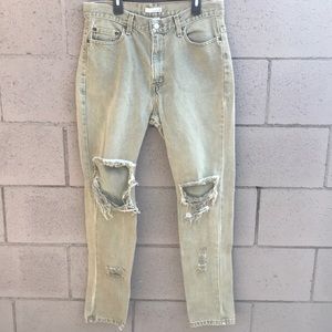Men’s olive green jeans